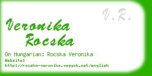 veronika rocska business card